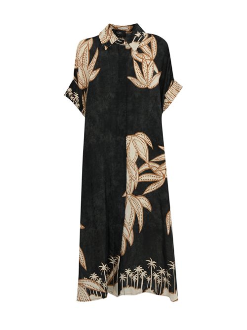 Abito longuette Boisdale con stampa TPN | BOISDALE 112S5NERO